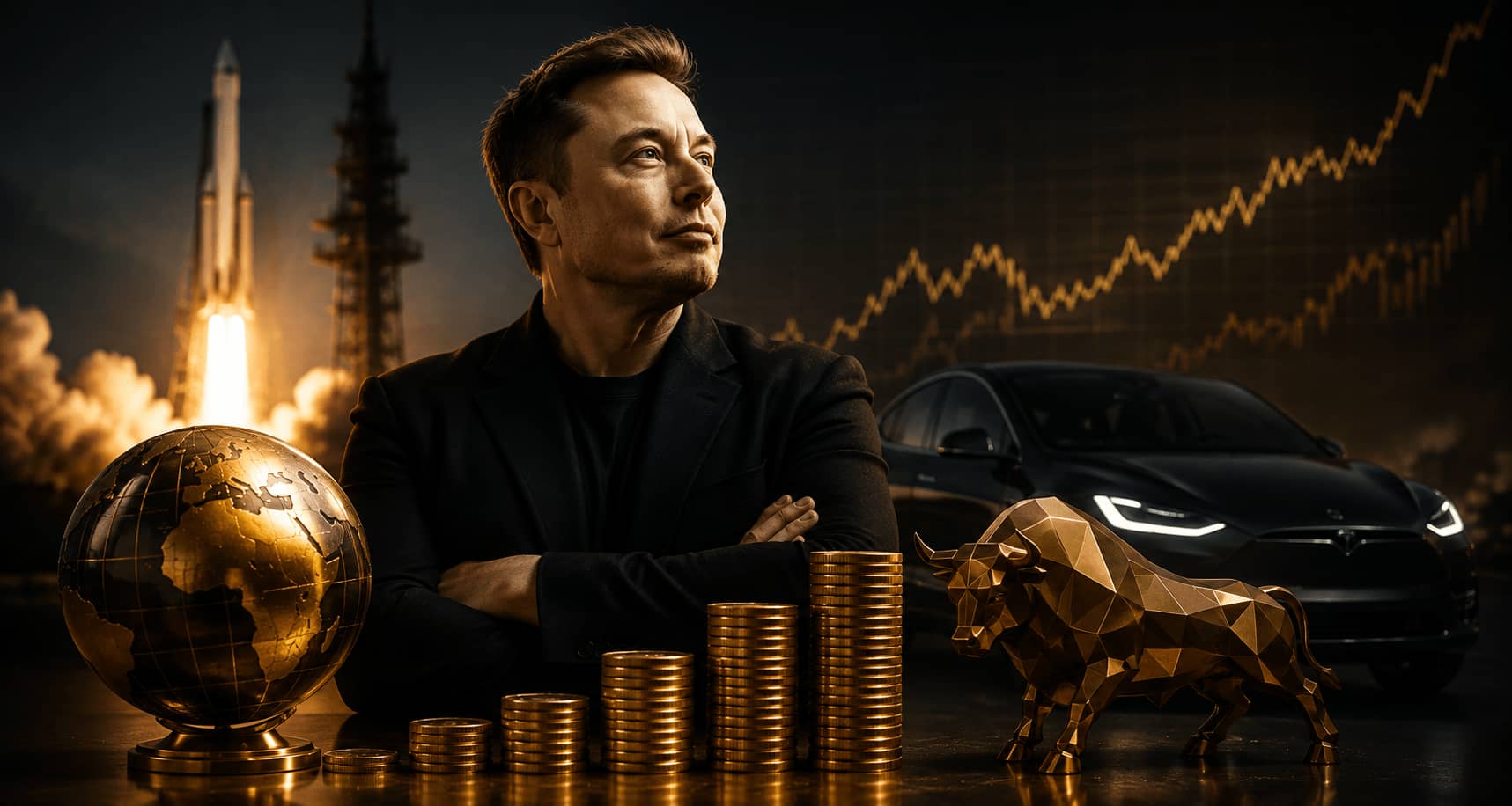How Elon Musk Became a Trillionaire Without a Trillion Rand — or Dollar — in the Bank