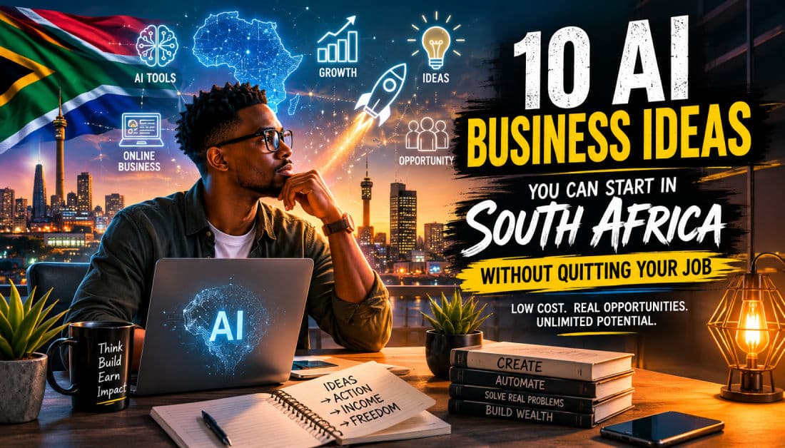 10 AI Business Ideas You Can Start in South Africa Without Quitting Your Job